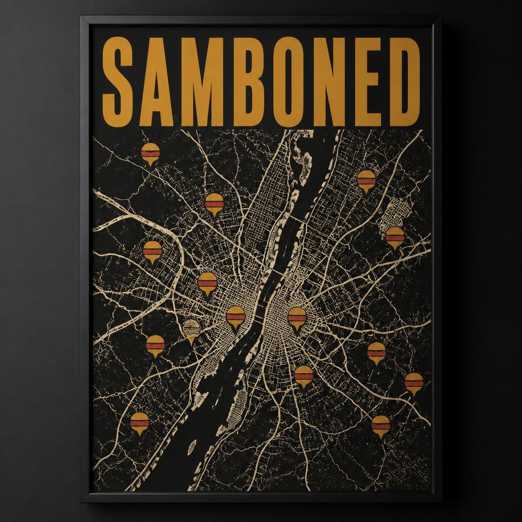 SAMBONED PHILLY MAP Poster